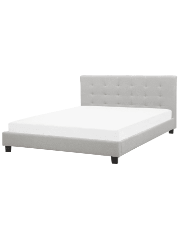 Beliani Wasserbett LA ROCHELLE in Grau - (W) 190 x (H) 108 x (L) 218 cm