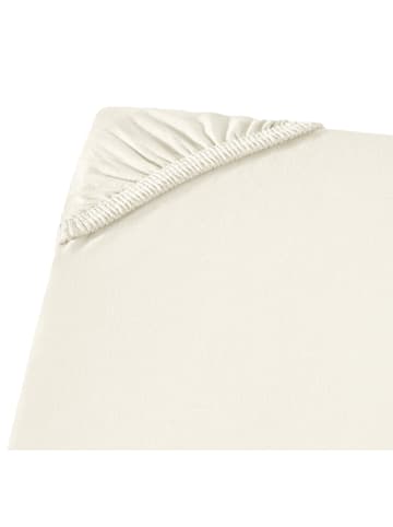 Carpe Sonno Edel Jersey Spannbettlaken in Creme