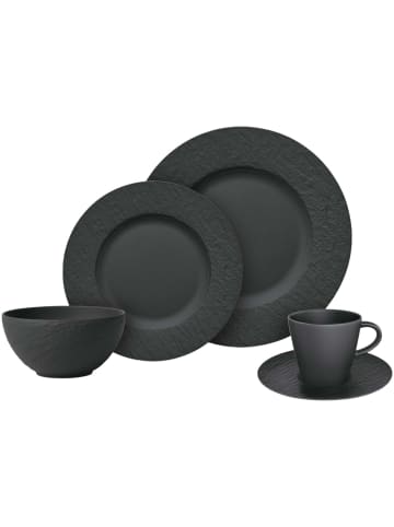 Villeroy & Boch 20er Set Kombi-Set Manufacture Rock in schwarz