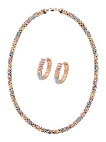 faina Women Jewelry Set in gold rose silver