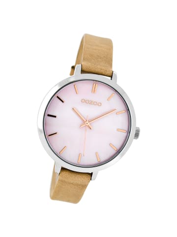 Oozoo Analog-Armbanduhr Oozoo Timepieces beige mittel (ca. 38mm)