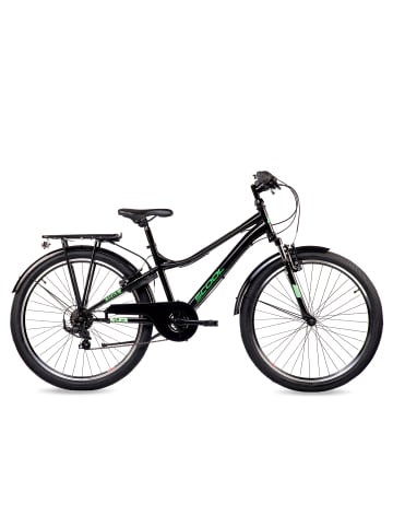S'COOL Kinderfahrrad - troX 26 Zoll 6-Gang | ab 10 Jahre - Black/Green