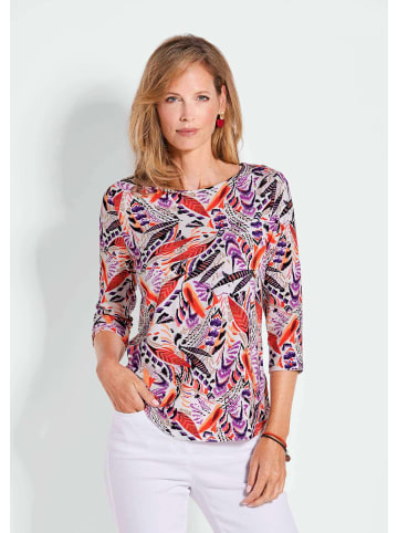 GOLDNER Blusenshirt Druckshirt aus Jersey mit Halbarm in bunt / gemustert