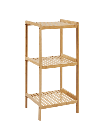 Beliani Badezimmerregal BAXLEY in Braun - (W) 37 x (H) 78 x (L) 33 cm