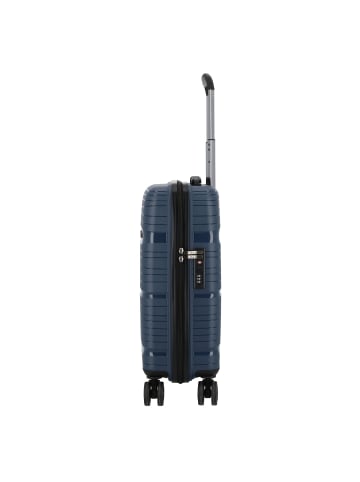 D&N Travel Line 4300 4 Rollen Kabinentrolley S 55 cm dunkelblau