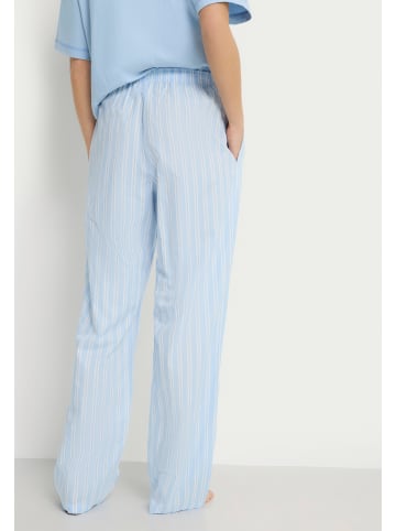 Copenhagen Studios Pyjamahose in hellblau gestreift