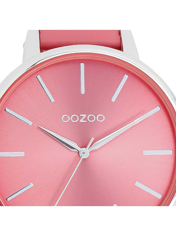 Oozoo Analog-Armbanduhr Oozoo Timepieces pink groß (ca. 42mm)