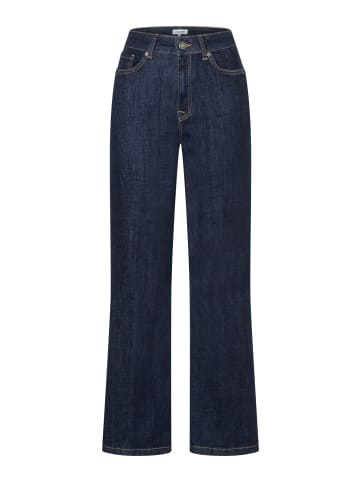More & More Stretch 5-Pocket, weites Bein in dark blue denim