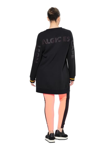 Ulla Popken Sweatshirt in schwarz