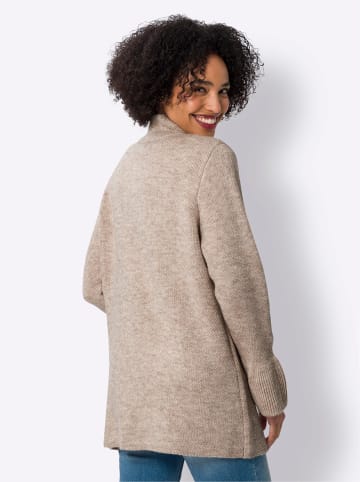 Heine Strickjacke in champagner-camel-meliert