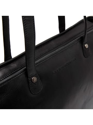 The Chesterfield Brand Astano Schultertasche Leder 33 cm Laptopfach in black
