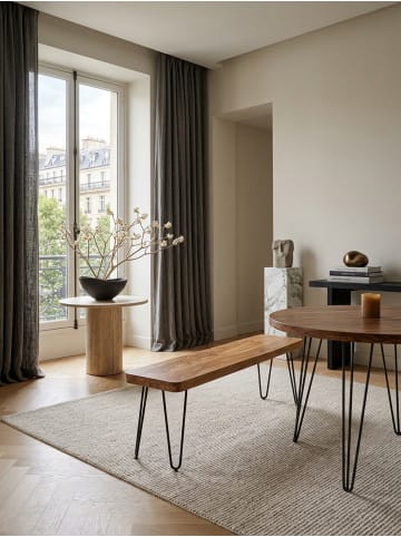 KADIMA DESIGN Esszimmer Sitzbank BAGLI Massiv-Holz 160 x 45 x 40 cm in Akazie