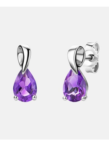 Diamant L'éternel Ohrringe aus 585 Weißgold mit Amethyst