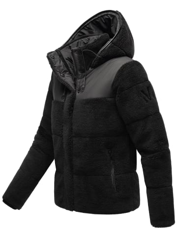 Marikoo Kapuzenplüschjacke Kaguraa 16 in Black