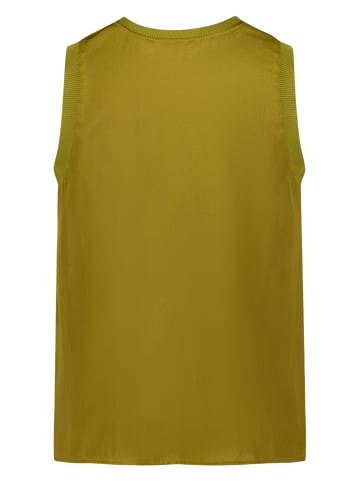 Zero Blusentop mit V-Ausschnitt in Fir Green