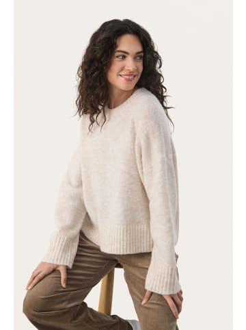 PART TWO Strickpullover LulyaPW Gerade Passform in Birch Melange