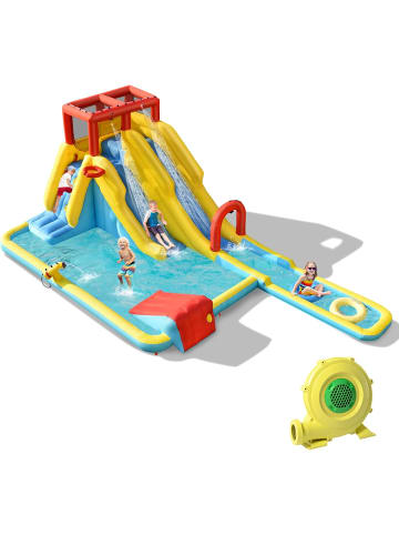 COSTWAY Hüpfburg mit 680W Gebläse in Bunt