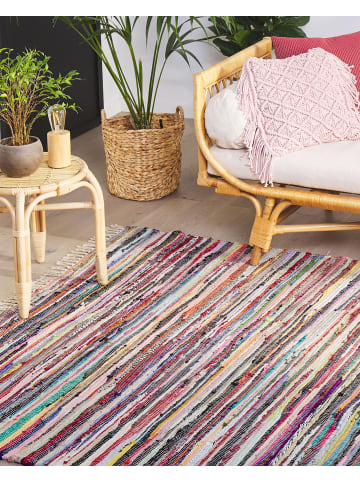 Beliani Kurzflor DANCA in Bunt/Lila/Beige - (W) 160 x (H) 1 x (L) 230 cm