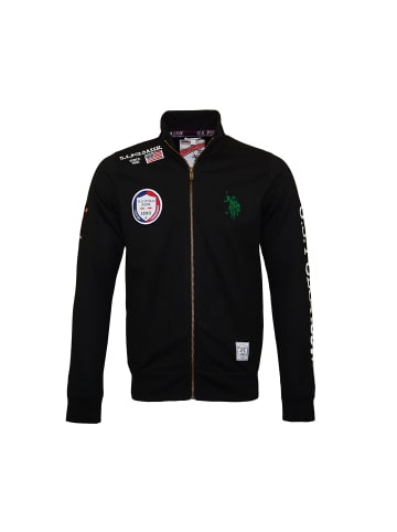 U.S. Polo Assn. Jacke 'Full Zip' in schwarz