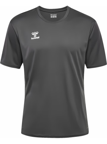 Hummel Sportshirt "Hmlessential Jersey S/S" in Grau