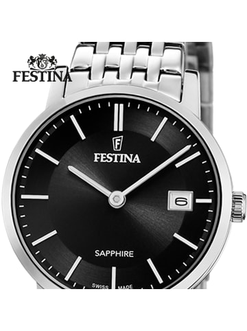 Festina Analog-Armbanduhr Festina Swiss Made silber klein (ca. 29mm)