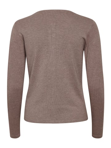 SAINT TROPEZ Strickjacke A8661, Classic fit in Antler Melange