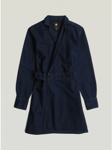 G-Star Raw Wrap Kleid worn in deep blue ocean