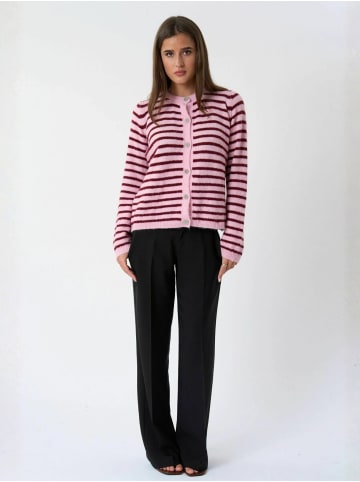 TeeShoppen Pullover Crizette in Pink- Burgundy