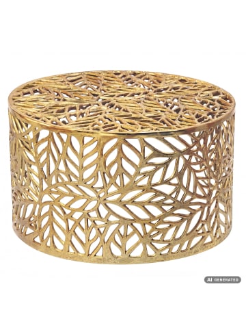 Couchtisch in Gold / Aluminium / 60x60x35