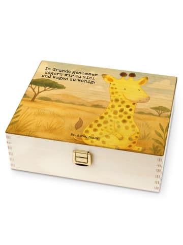 Mr. & Mrs. Panda Tee Box Giraffe Zufrieden Design mit Spruch in Weiß