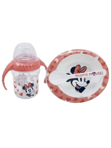 Disney Minnie Mouse Baby Geschenkset 3-teilig Trinkbecher, Schale & Löffel