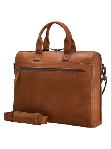 The Chesterfield Brand Levanto - Laptoptasche 14" 40 cm (black) in cognac