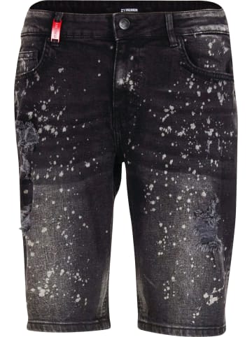 2Y Premium 2Y Premium Sylva Ripped Slim Fit Shorts in black