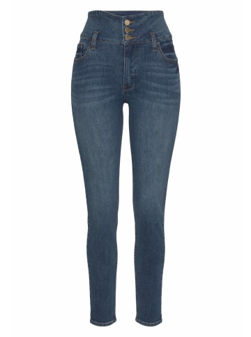 LASCANA High-waist-Jeans in blue-washed