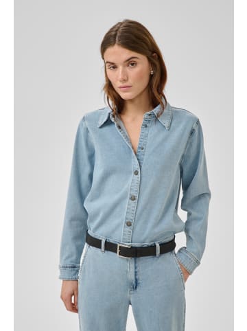 My Essential Wardrobe Langarm - Hemd MWLinn Loose fit in Light Blue Wash