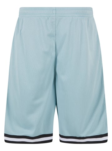 Urban Classics Mesh-Shorts in oceanblue/black/white