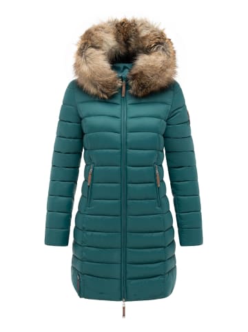 Marikoo Steppmantel Rose-Stepp in Ocean Green2