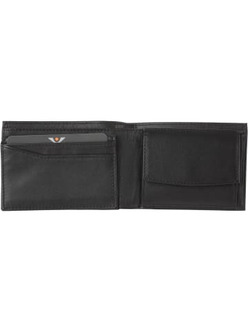 VLD VOi Leather Design Soft Theo Geldbörse Leder 10 cm in schwarz