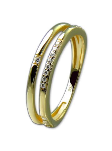 GoldDream 333 Gelbgold - 8 Karat Damen Ringe Double Fingerring  56 (17,8)