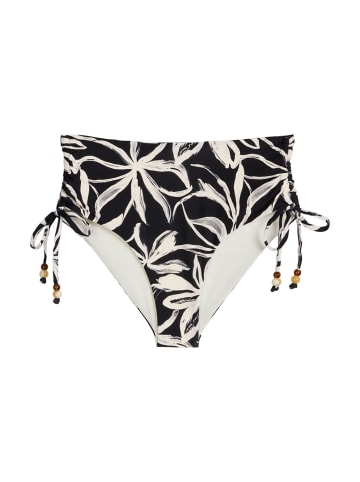 Marc O'Polo Bikini-Hose Abstract Floral in black/white cotton print