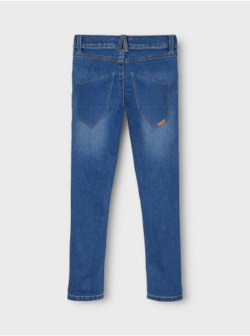 name it Jeans regular fit in medium blue denim