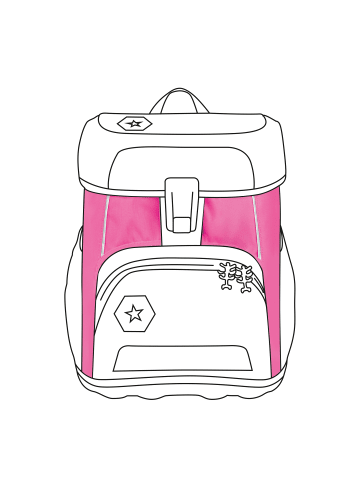 Step by Step Ranzen-Zubehör Neon Pull-Over für CLOUD in Pink