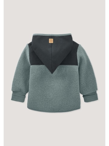 Hessnatur Wollwalk Jacke in gletscherblau