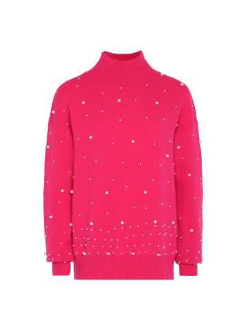 faina Damen Pullover Mit Perlen in PINK