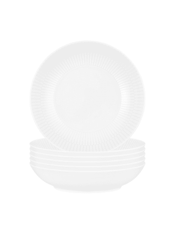 Seltmann Weiden 6er Set Suppenteller Amina in – ø 21,2 cm in Weiß