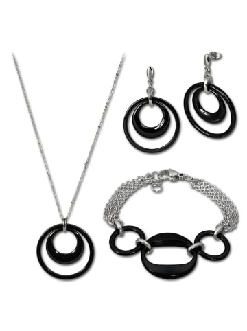 Amello Schmuckset Silber Edelstahl (Stainless Steel)