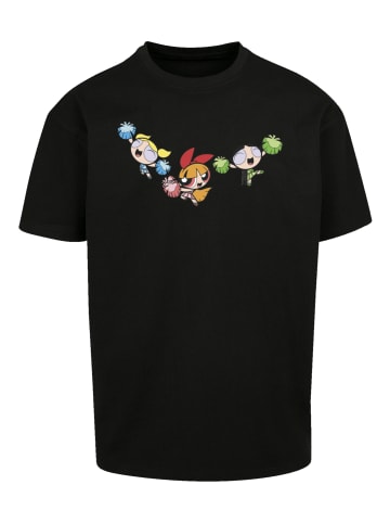 F4NT4STIC Heavy Oversize T-Shirt Powerpuff Girls Cheerleaders in schwarz