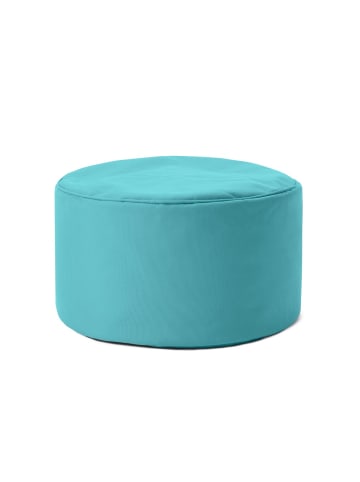 Lumaland Sitzsack-Hocker Pouf rund 50l aquamarin Blau