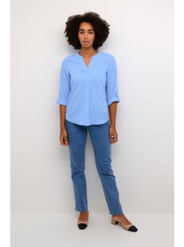 Kaffe Kurzarm-Bluse KAmia Regular fit in Vista Blue