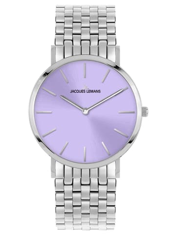 Jacques Lemans Damenuhr Nizza Lila Violett / Silber